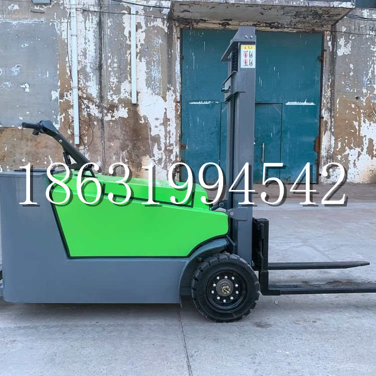 石渠县小型电动叉车1吨2吨步行站驾式电瓶堆高充电装卸车液压升降车铲车